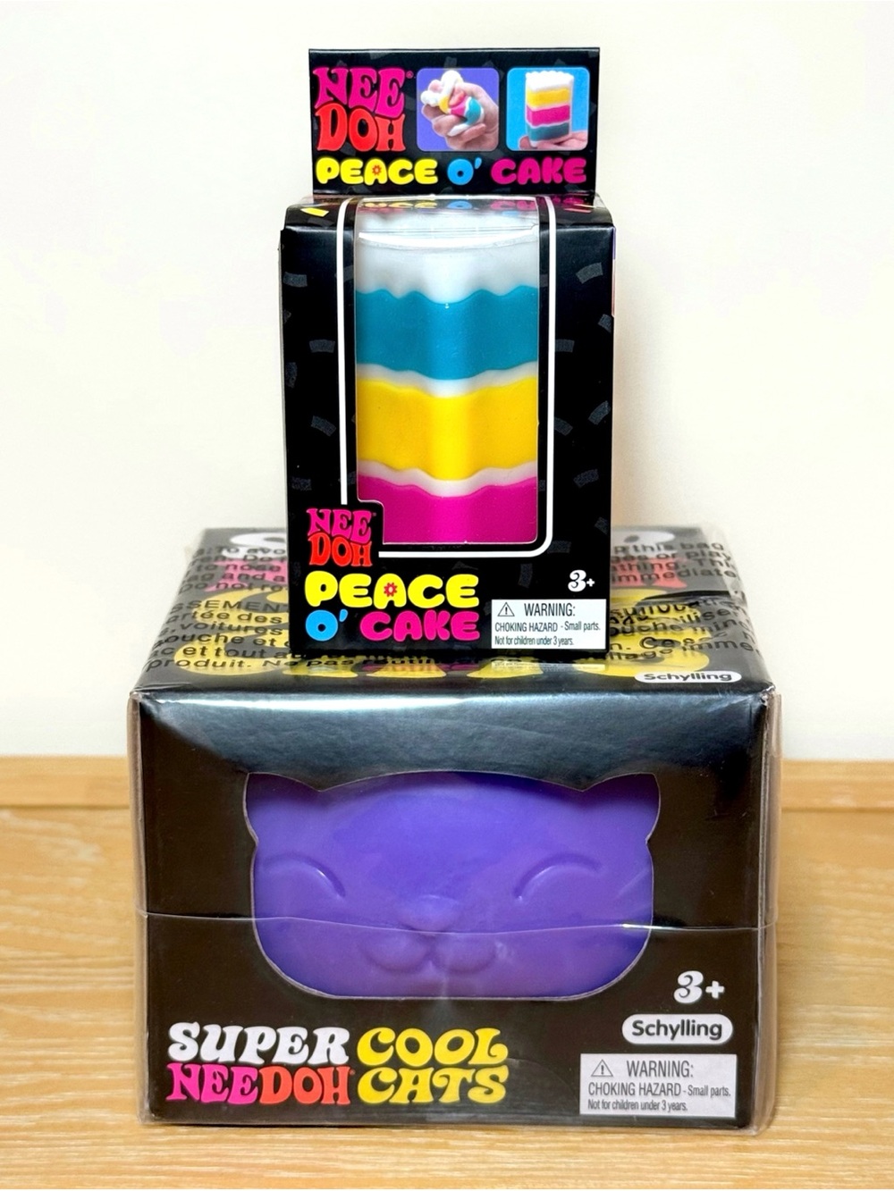 NeeDoh Bundle Super Cool Cat + Peace O’ Cake 💜